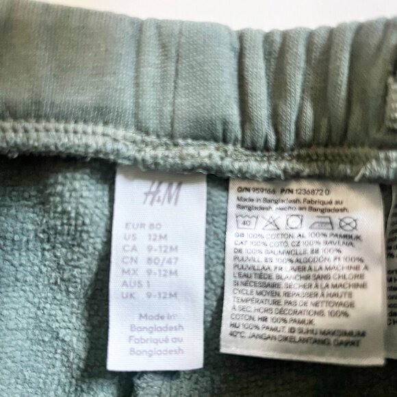 H&M 8 Piece Baby Pants Bundle Grey/Green/Blue, 12 months - Picture 11 of 13